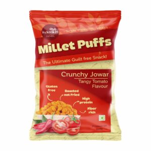 Tangy tomato jowar puffs