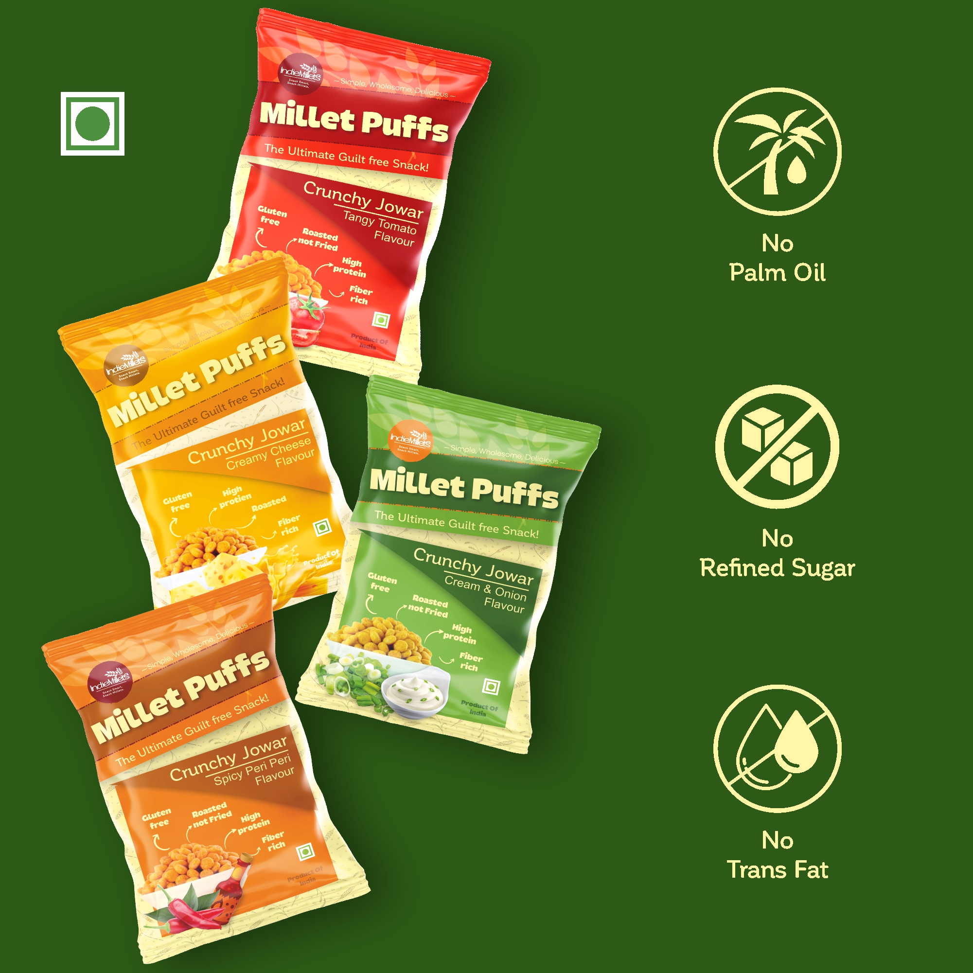 Jowar puffs Combo | 4 flavors - Image 3